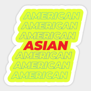 Asian American (Repeat) Sticker